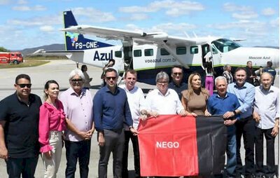 Governador promove o lançamento de voo inaugural de Cajazeiras para Recife